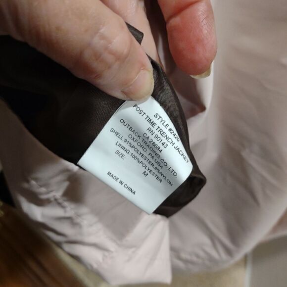 Outback Trench Ranch Jacket Coat Size Medium NOS Pink - Picture 2 of 10